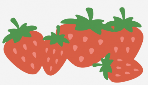 Strawberries. 