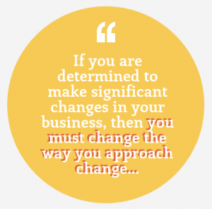 Senior management and change quote. 