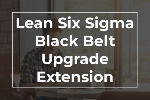 Lean Six Sigma Black Belt Upgrade Extension