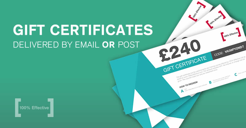 Gift Certificates for training